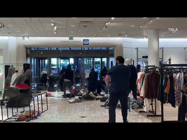 80 people stormed a Nordstrom store in flash mob-style robbery : NPR