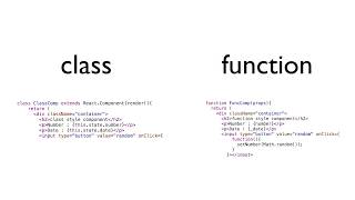 React class vs function style
