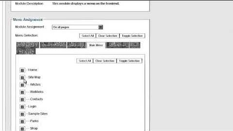 How to add a user menu in Joomla 2.5
