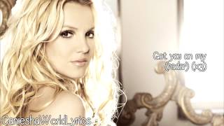 Britney spears - radar (lyrics video) hd