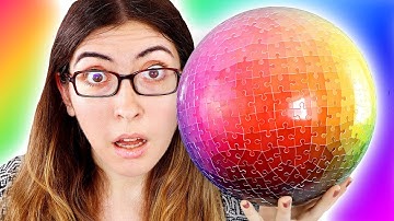 Doing the 3D Rainbow Sphere Jigsaw Puzzle