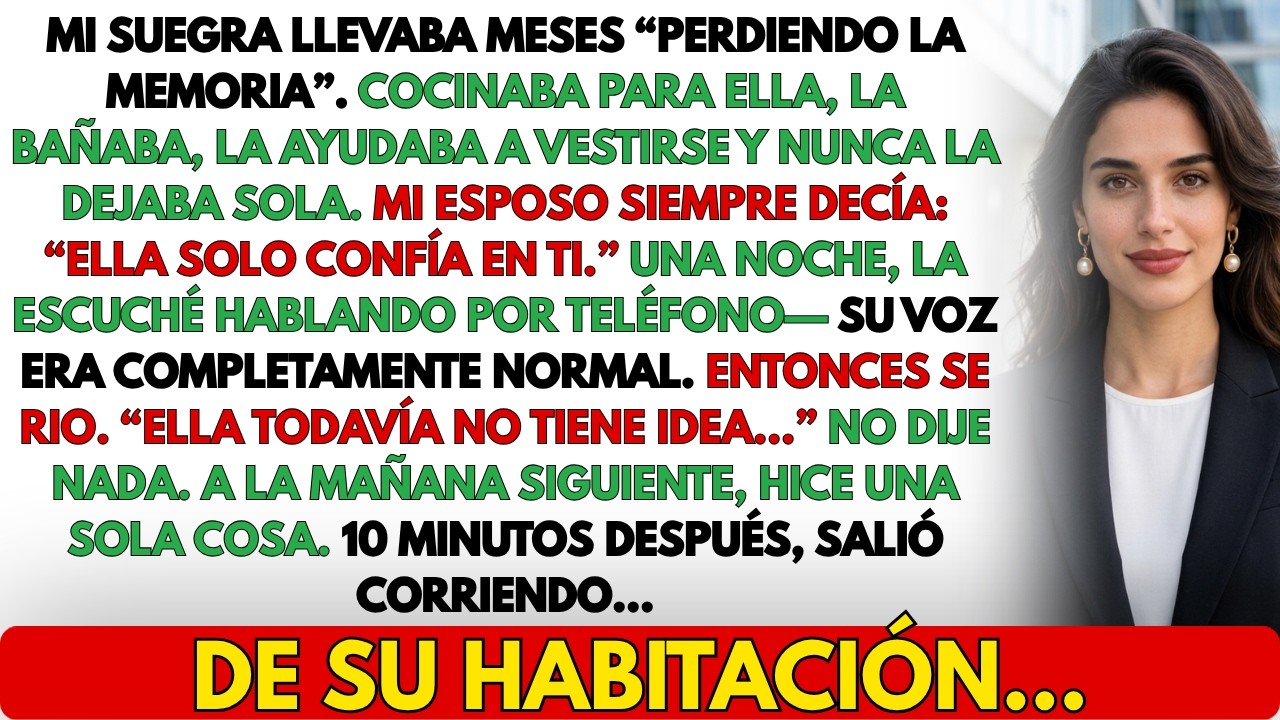 Me quedé en el pasillo oscuro con una toalla doblada contra el pecho y oí a mi suegra reírse por teléfono a las once y cuarenta de la noche. Una risa lúcida, fría, la de alguien que cierra un...