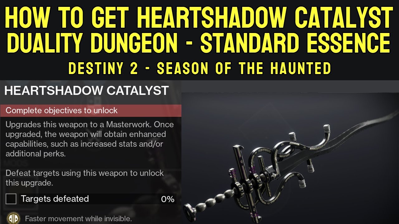 How to Get HeartShadow Catalyst Standard Essence Guide Destiny 2
