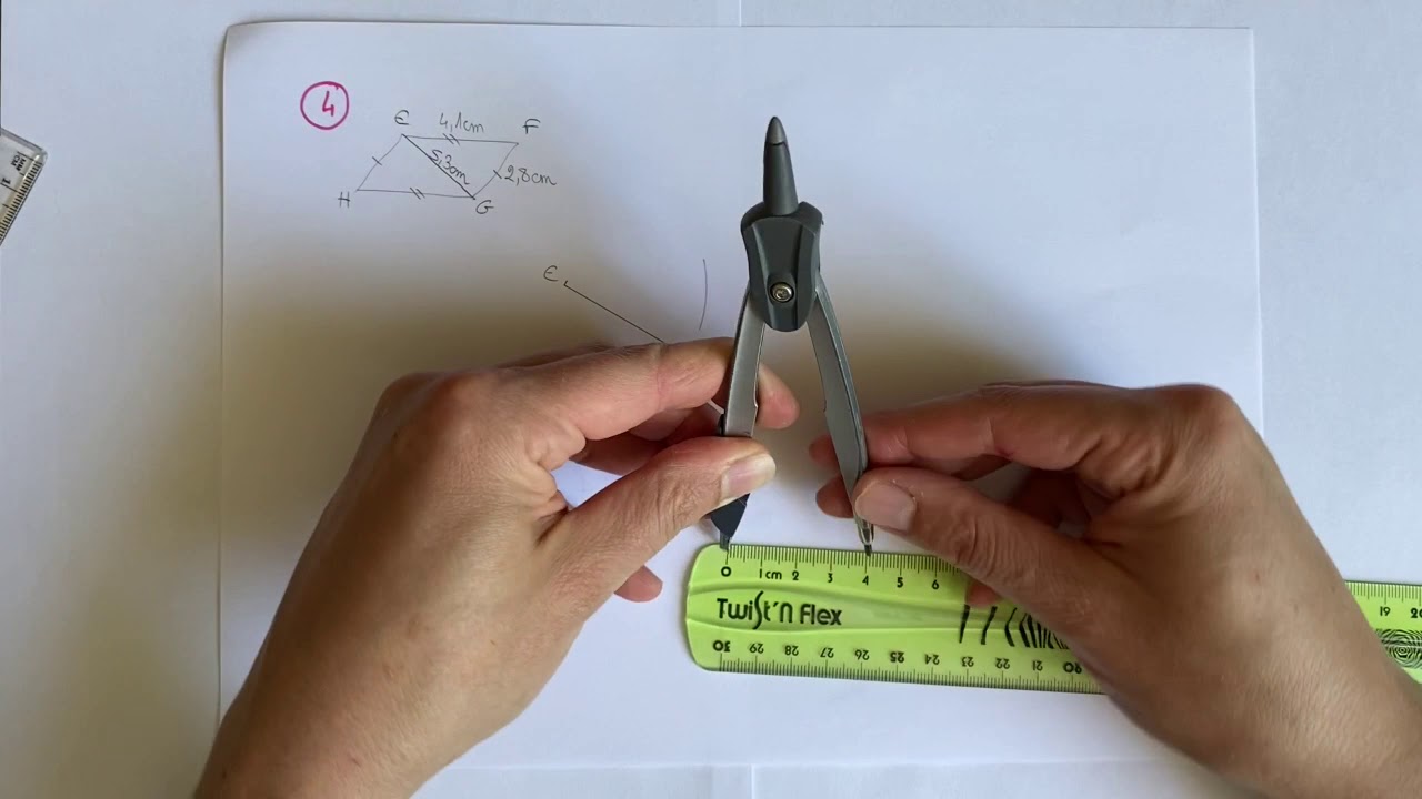 Construction d'un parallélogramme (6ème)