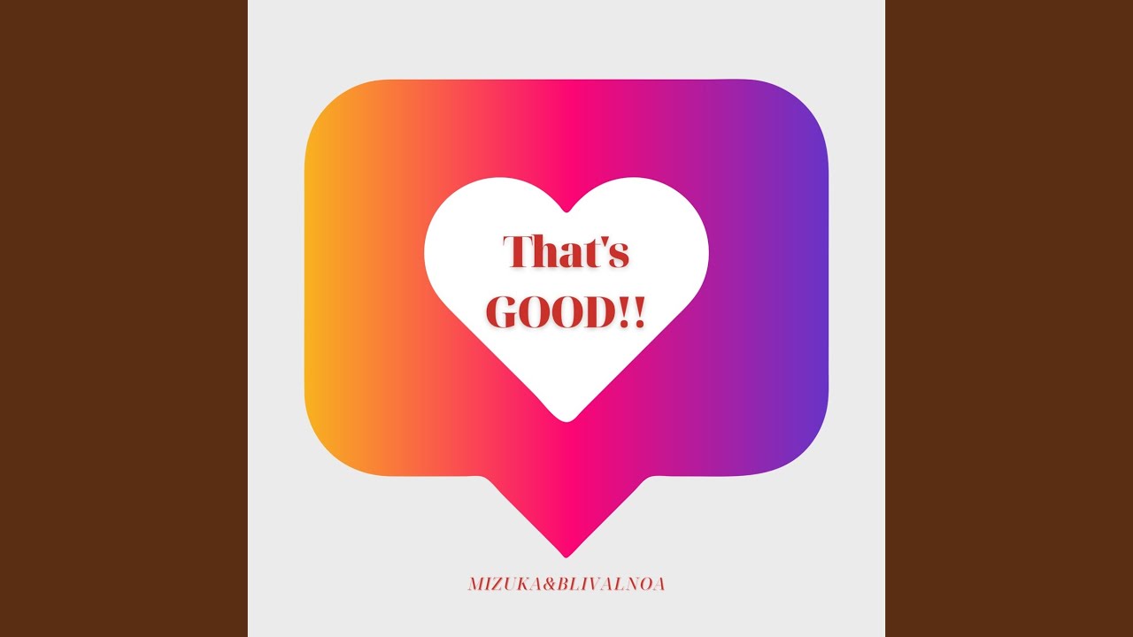 Watch That's GOOD!! on YouTube Watch That's GOOD!! on YouTube