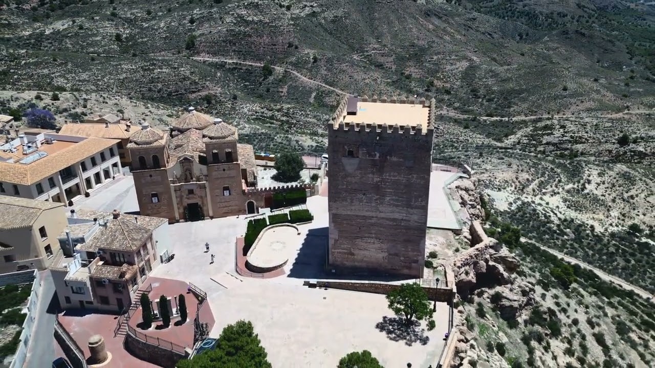 Ancient Village of Aledo and the Castillo de Aledo by Drone.