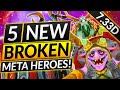 5 NEW MOST BROKEN Heroes of Patch 7.33D - BEST MAIN HEROES for FREE MMR - Dota 2 Meta Guide