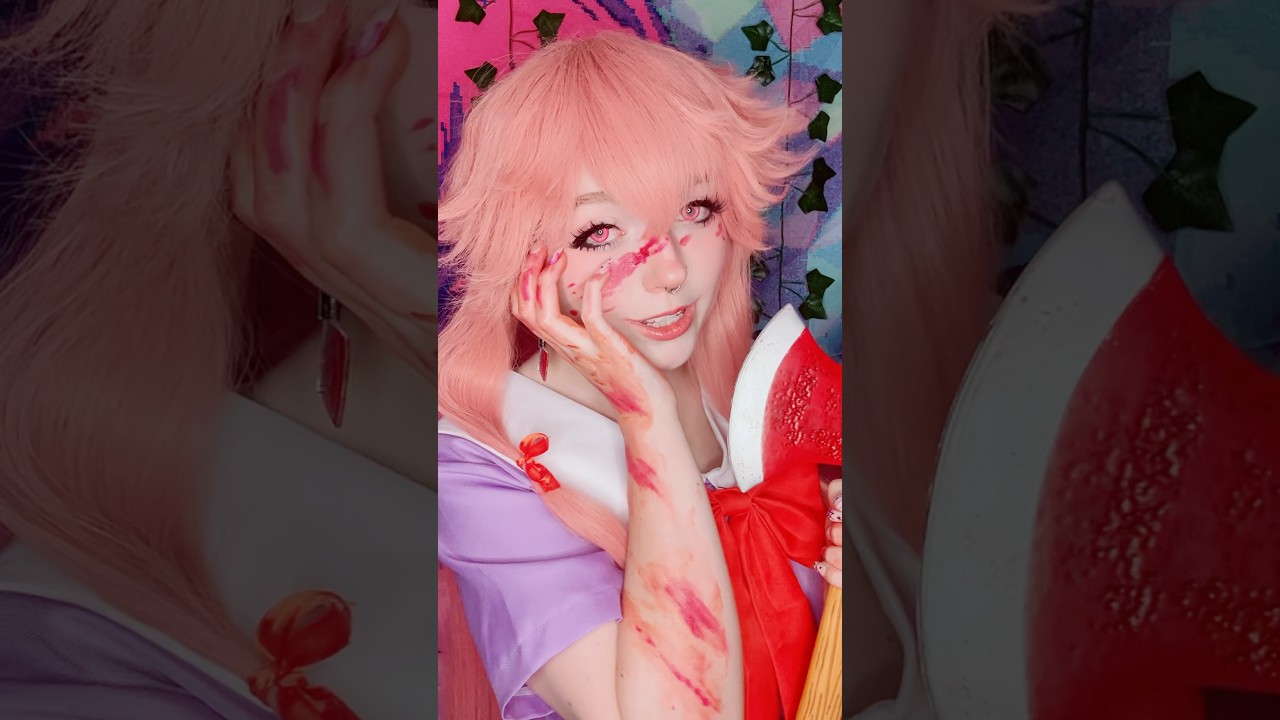 Just a lil obsessed 💕🪓 #cosplay #egirl #cosplaycostume #yandere #yunogasai #anime #makeup