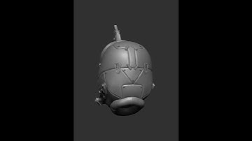 ZBrush helmet sculpting. (PART 1)