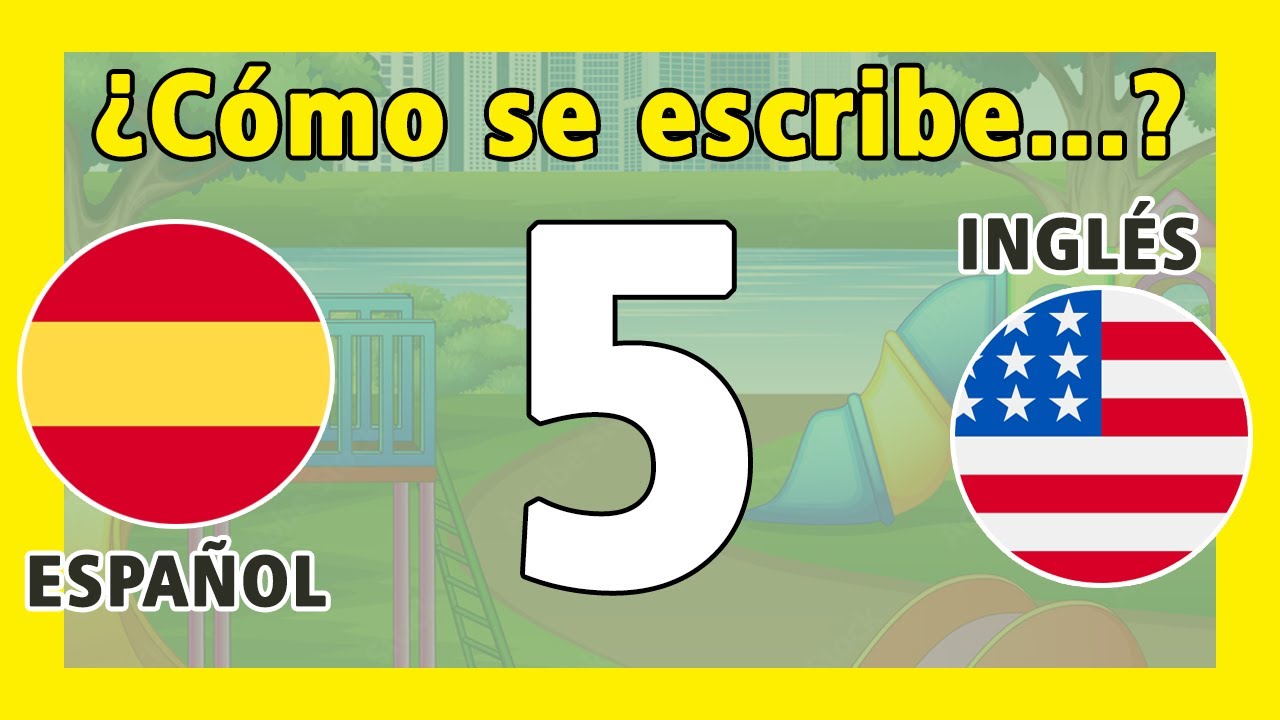 Cómo Se Escribe El Número 5 😁🧠👁️[En Español e Inglés ] CINCO | FIVE
