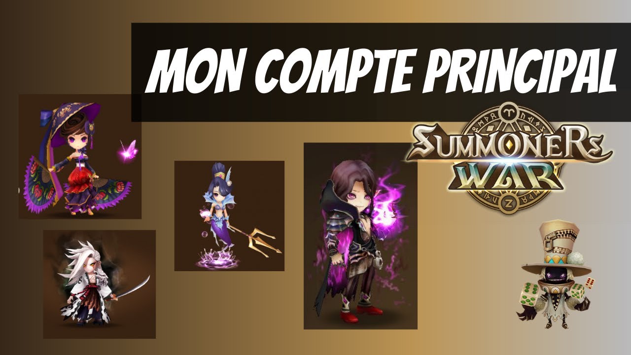 COMPTE SUMMONERS WAR c3- 1nat5 LD EUR 150,00 - FR