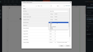 On click action in a button