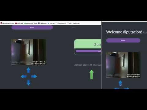 Robot 4x4 controlled by Raspberry Pi with Node JS server