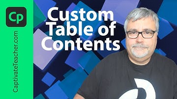 Custom Table of Contents Using Shared Actions in Adobe Captivate Classic