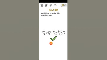 Brain out level 106 Add 1 line to make this equation true Walkthrough