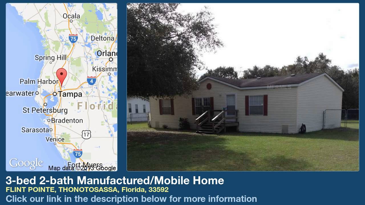 3bed 2bath Manufactured/Mobile Home for Sale in Thonotosassa, Florida