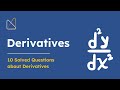 Derivatives 10 10 solved questions about derivatives