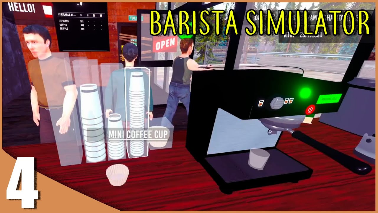 Игра бариста. Симулятор бариста. Симулятор бариста на ПК. Кафе Barista Simulator. Дед в бариста симулятор.