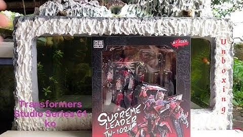TRANSFORMERS STUDIO SERIES 61 SENTINEL PRIME ko BAIWEI TW-1024. UNBOXING