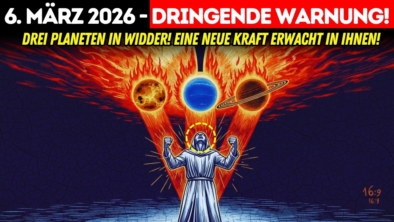 ⚠️ ACHTUNG! DREI PLANETEN VEREINEN SICH IN WIDDER! 6. März – eine NEUE KRAFT erwacht!