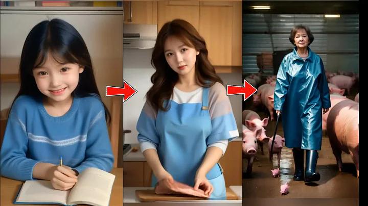 The Life of a pig Girl | Time Lapse | Aiging Time Lapse | Age Time Lapse | AI Aging Process