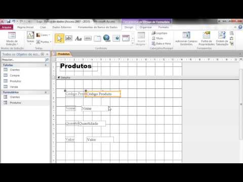 Curso de Access - Aula 09 - Formulário Personalizado