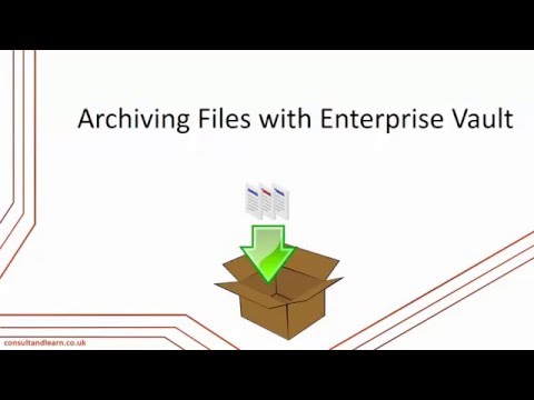 Archiving files with Enterprise Vault