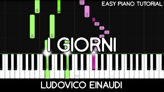 Ludovico Einaudi - I Giorni (Easy Piano Tutorial) Resimi