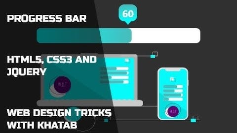 How to create a progress bar with animation in 5 minutes | HTML5, CSS3 and JQuery