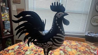 Tractor supply red shed skeleton 24 inch rooster