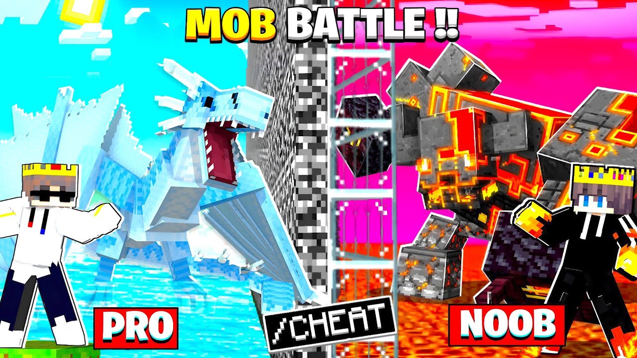 I Secretly CHEATED In a MINECRAFT MOB BATTLE Competition!!