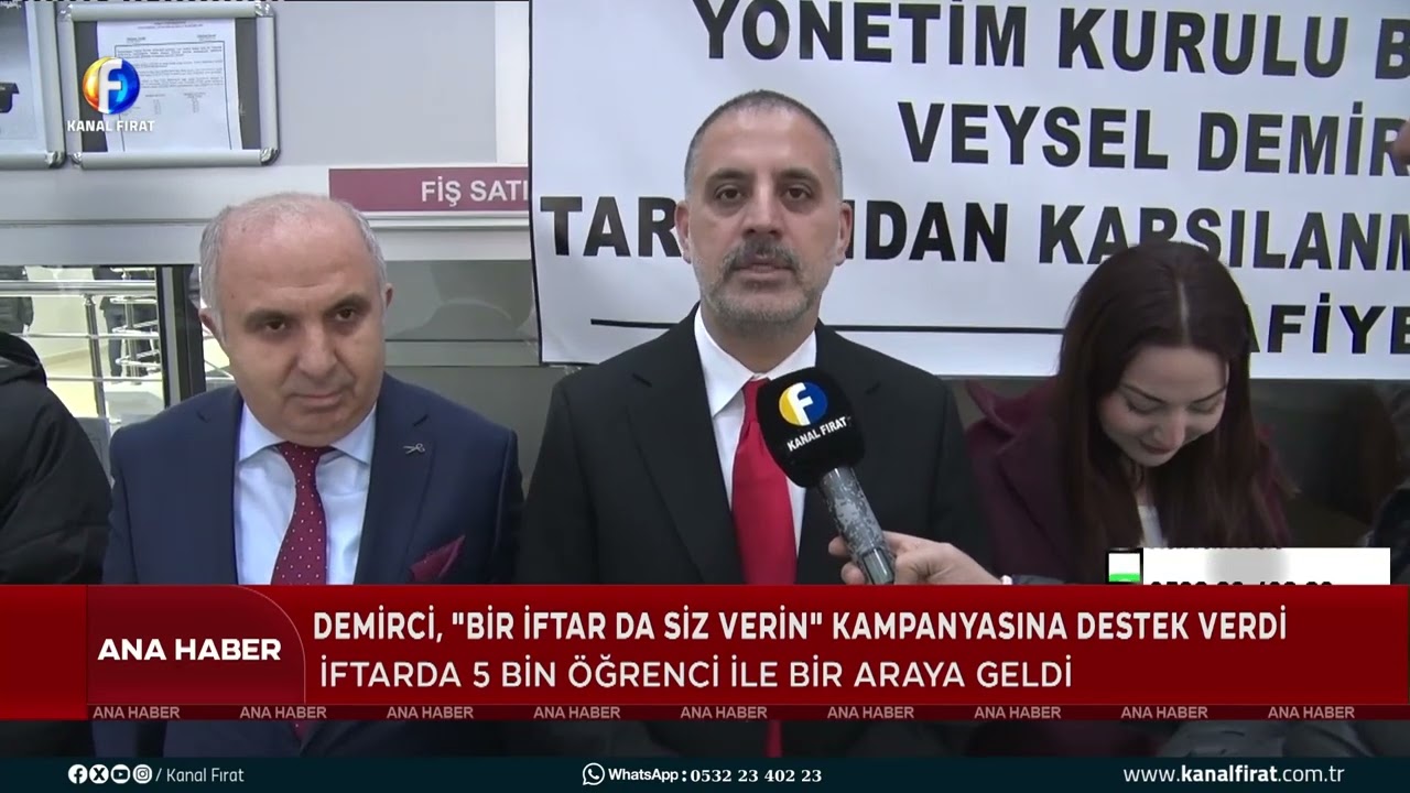 Ana Haber İş İnsanı Demirci, Bir İftar da Siz Verin Kampanyasına Destek Verdi 20 02 2026