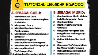 Tutorial Lengkap Edmodo
