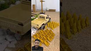 Excavator Buckets & Teeth Deliver Toyota Land Cruiser #rc #car #viral #trending #mn82 #shorts #video