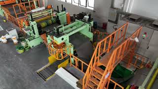 A 1650 slitting line in action #metalcutting #cuttolengthline #ctl #sheetcuttingmachine
