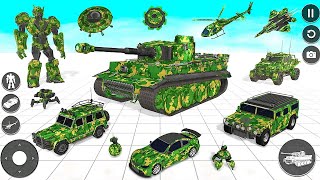 Army Tank Robot Car Helicopter War Robot 2023 - Android Gameplay screenshot 5