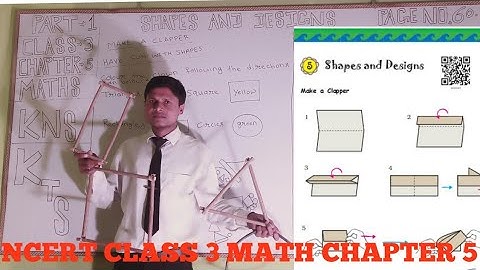NCERT MATH, CLASS 3, CHAPTER 5 (part 1), SHAPES AND DESIGNS