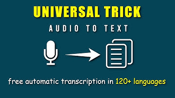 How to do Free Automatic Transcription in all Languages | No Limits