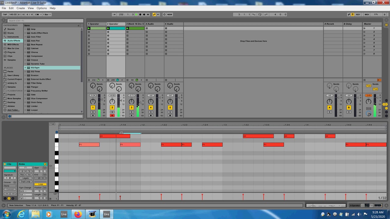 Gliding Psy Bassline with Ableton Operator Synth - YouTube
