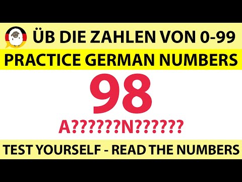 Practice GERMAN NUMBERS FROM 0-99 - COMPLETE VIDEO!!!