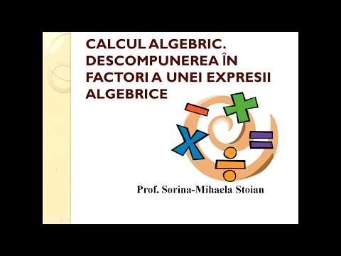 Matematica Gimnaziu   Calcul algebric