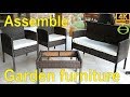 How to assemble rattan garden furniture step by step