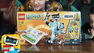 Сборка конструктора LEGO Boost, программируемый игрушечный робот.