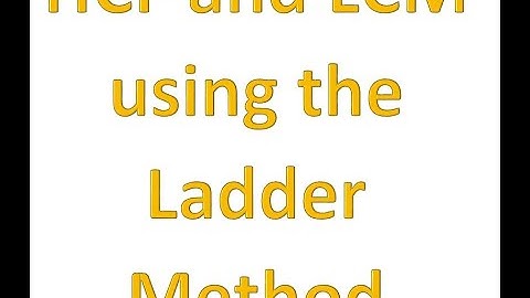 Master HCF and LCM with the Ladder Method | Essential for GCSE Maths!