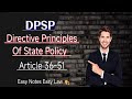 DPSP Directive Principles of State Policy Article 36-51 #Easy Notes Easy Law.
