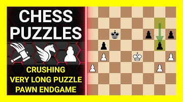 Chess Puzzles to Practice. Themes: Crushing, Very long puzzle, Pawn endgame. Learn Chess
