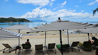 CHOENGMON BEACH with a very low tide and I walked to the island! Koh Samui, THAILAND