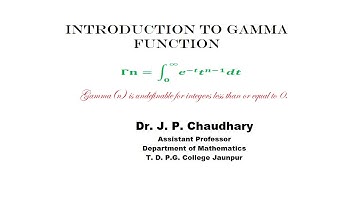 Introduction of Gamma Function