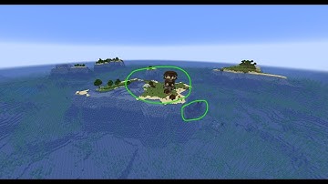 Minecraft 1.17 java seed: Spawn near pillager outpost island and many survival islands