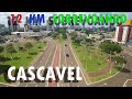 Passeio por cascavel pr por drone  12 km sobrevoando a cidade